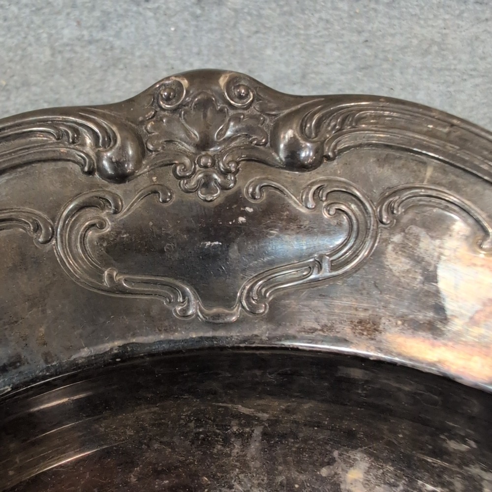 Gorham Silver Original Vintage Silverplate Chantilly Pattern Scalloped Bowl - Picture 2 of 9